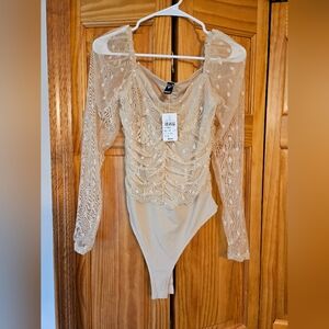 NWT Windsor mesh bodysuit Size Large